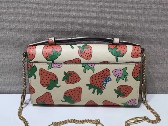 Gucci Zumi Strawberry Print Mini Bag 564718