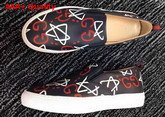 GucciGhost Print Leather Slip On Sneaker Replica