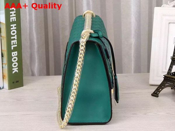 Padlock Gucci Signature Shoulder Bag In Turquoise Replica