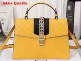 Sylvie Gucci Signature Bag Yellow Gucci Signature Leather Replica