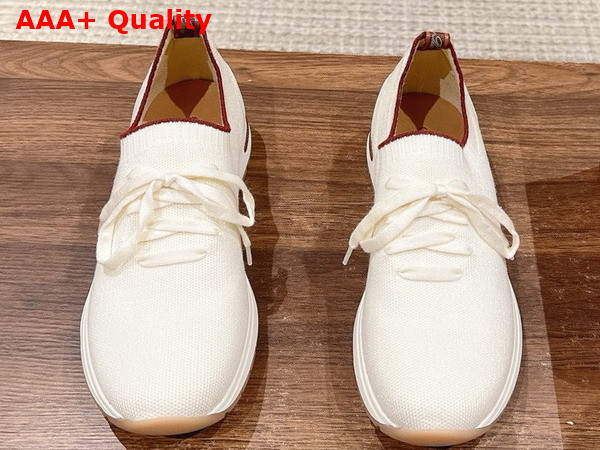 Loro Piana 360 Lp Flexy Walk Sneaker White Wish Wool Replica