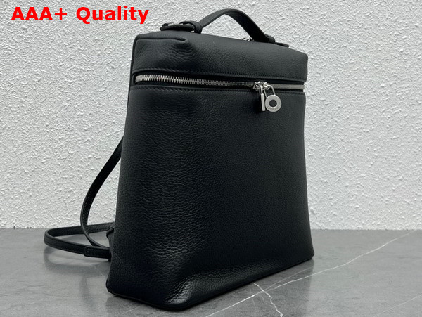 Loro Piana Extra Pocket Backpack in Black Calfskin Replica