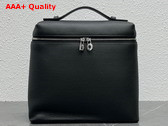 Loro Piana Extra Pocket Backpack in Black Calfskin Replica