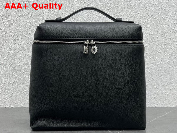 Loro Piana Extra Pocket Backpack in Black Calfskin Replica