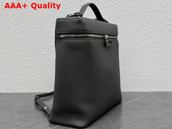 Loro Piana Extra Pocket Backpack in Dark Grey Calfskin Replica