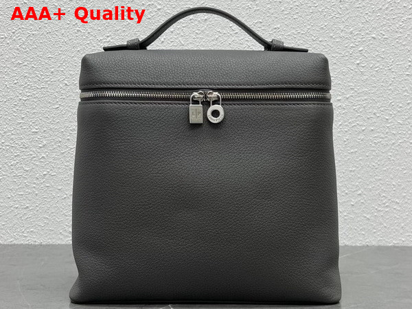 Loro Piana Extra Pocket Backpack in Dark Grey Calfskin Replica