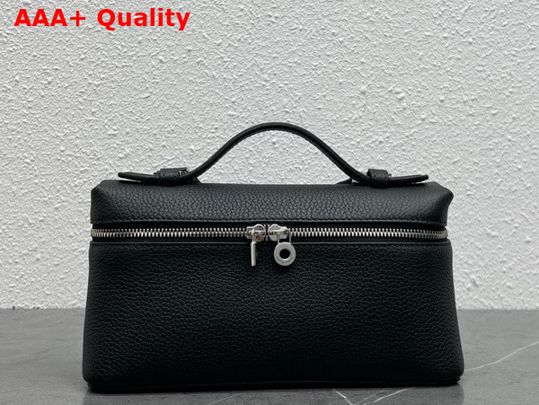 Loro Piana Extra Pocket L19 Pouch in Black Calfskin Replica