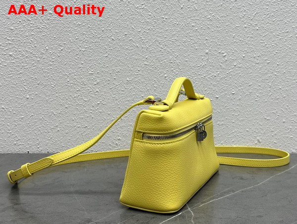 Loro Piana Extra Pocket L19 Pouch in Lemon Yellow Calfskin Replica