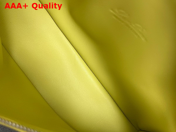 Loro Piana Extra Pocket L19 Pouch in Lemon Yellow Calfskin Replica