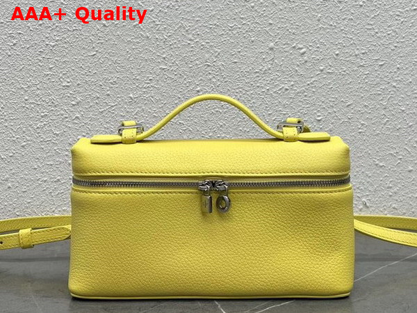 Loro Piana Extra Pocket L19 Pouch in Lemon Yellow Calfskin Replica