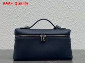 Loro Piana Extra Pocket L19 Pouch in Navy Blue Calfskin Replica