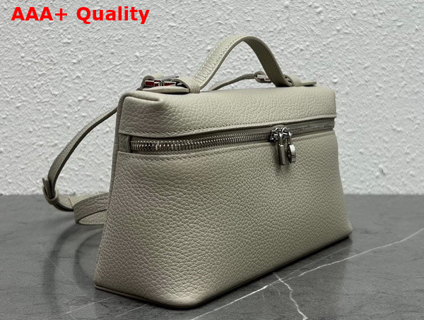 Loro Piana Extra Pocket L19 Pouch in Pearl Grey Calfskin Replica