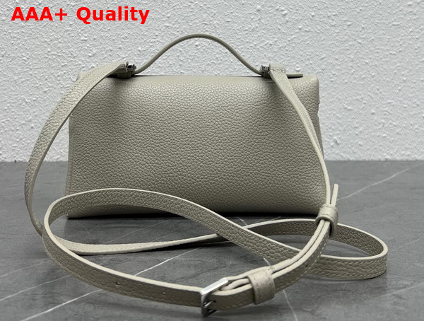 Loro Piana Extra Pocket L19 Pouch in Pearl Grey Calfskin Replica