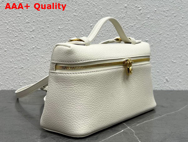 Loro Piana Extra Pocket L19 Pouch in White Calfskin Replica