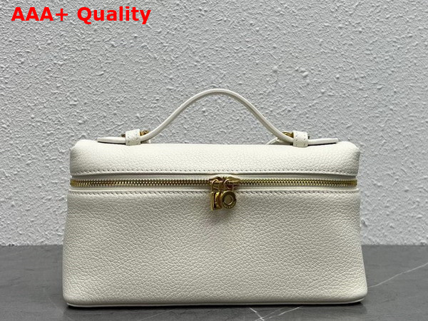 Loro Piana Extra Pocket L19 Pouch in White Calfskin Replica