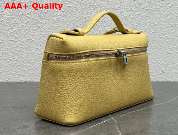 Loro Piana Extra Pocket L19 Pouch in Yellow Calfskin Replica