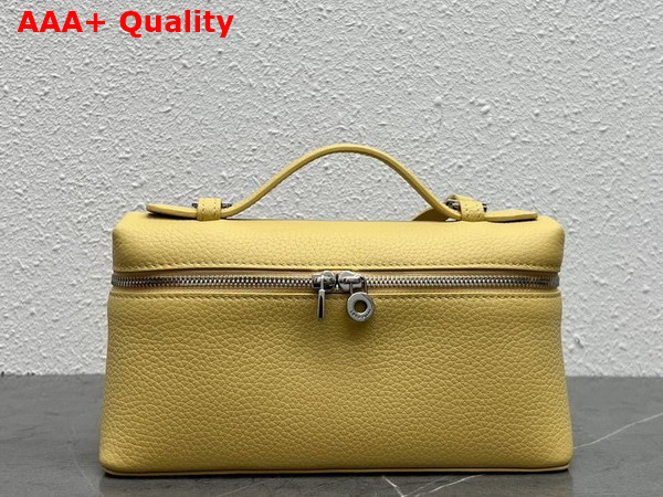 Loro Piana Extra Pocket L19 Pouch in Yellow Calfskin Replica