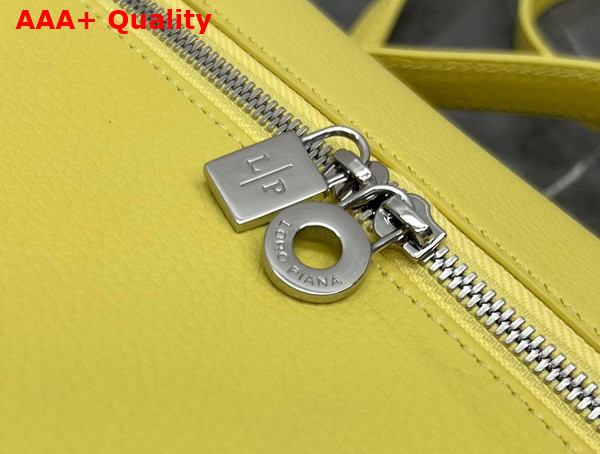 Loro Piana Extra Pocket Pouch L27 in Lemon Yellow Calfskin Replica