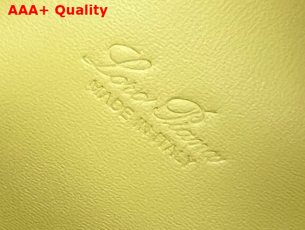 Loro Piana Extra Pocket Pouch L27 in Lemon Yellow Calfskin Replica