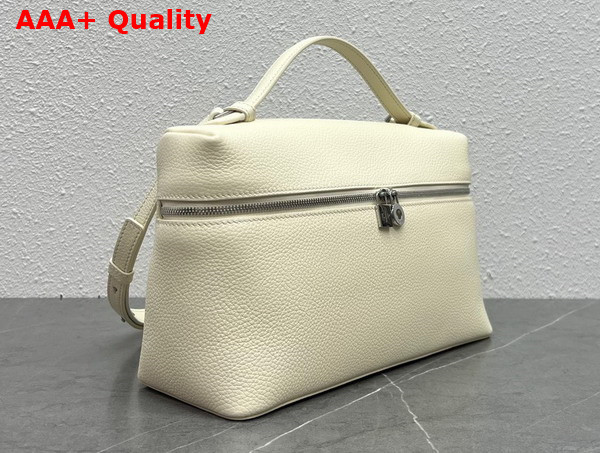 Loro Piana Extra Pocket Pouch L27 in White Calfskin Replica