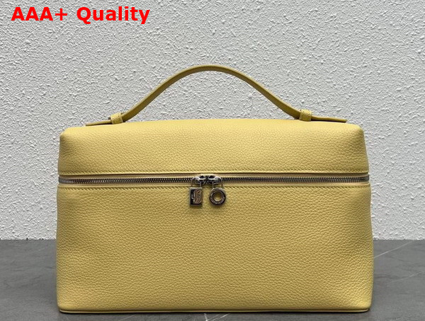 Loro Piana Extra Pocket Pouch L27 in Yellow Calfskin Replica