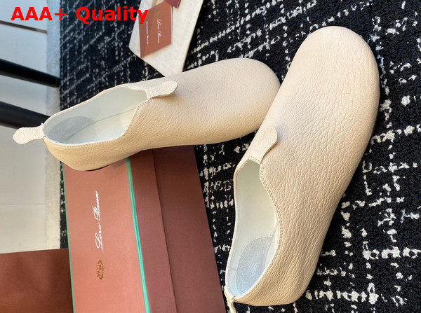 Loro Piana Floaty Flat Deerskin Cookie and Cream Replica