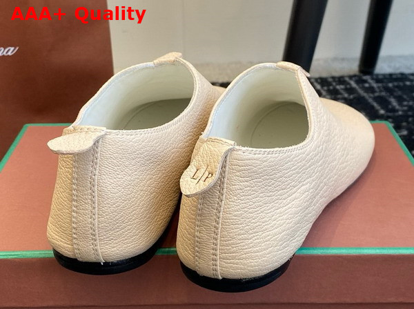 Loro Piana Floaty Flat Deerskin Cookie and Cream Replica