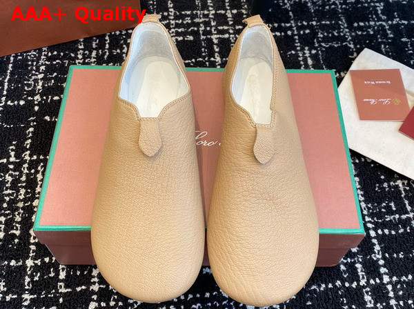 Loro Piana Floaty Flat in Beige Deerskin Replica