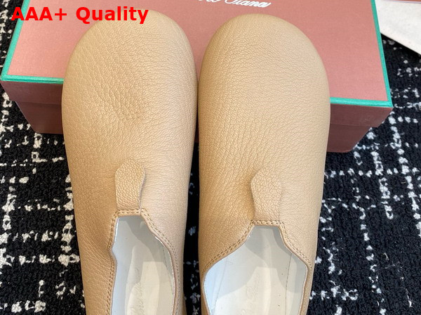 Loro Piana Floaty Flat in Beige Deerskin Replica