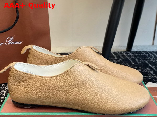 Loro Piana Floaty Flat in Beige Deerskin Replica