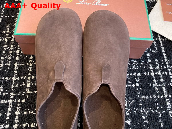 Loro Piana Floaty Loafers in Chocolate Suede Calfskin Replica