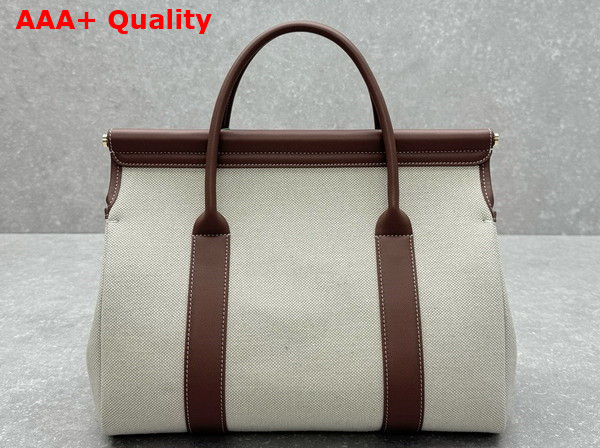 Loro Piana Loom Bag L32 Cotton Linen Natural Caramel Sugar Replica