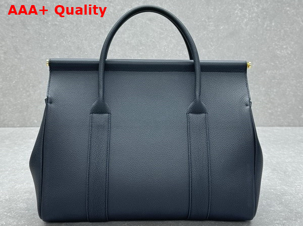 Loro Piana Loom Bag L32 Navy Blue Grained Calfskin Replica