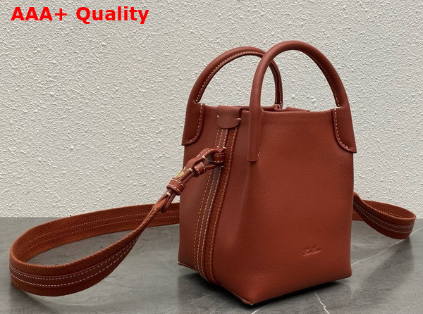 Loro Piana Micro Bale Bag in Deep Kummel Calfskin Replica