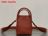 Loro Piana Micro Bale Bag in Deep Kummel Calfskin Replica