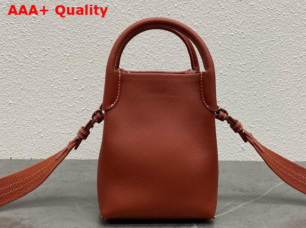 Loro Piana Micro Bale Bag in Deep Kummel Calfskin Replica