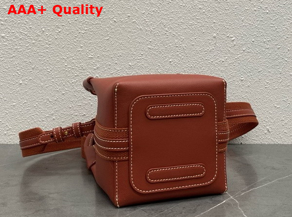 Loro Piana Micro Bale Bag in Deep Kummel Calfskin Replica