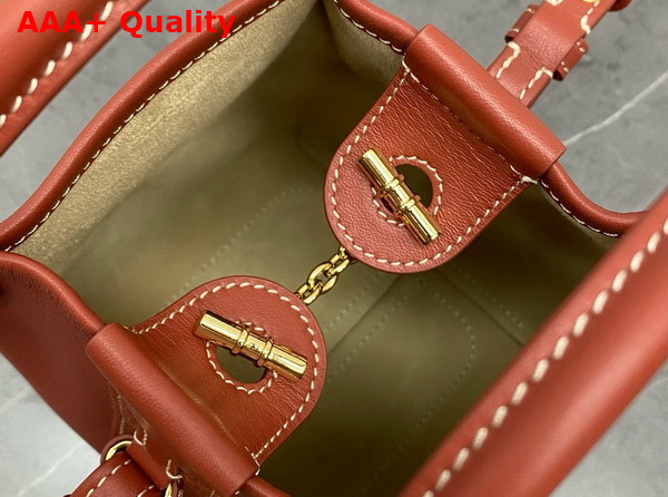 Loro Piana Micro Bale Bag in Deep Kummel Calfskin Replica