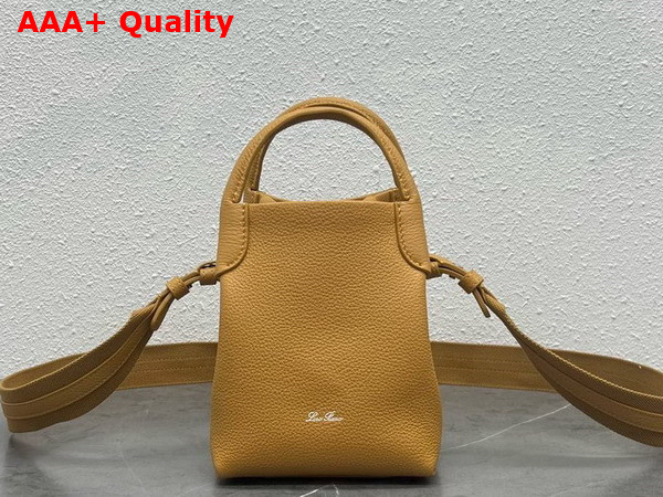 Loro Piana Micro Bale Bag in Spiced Curry Calfskin Replica