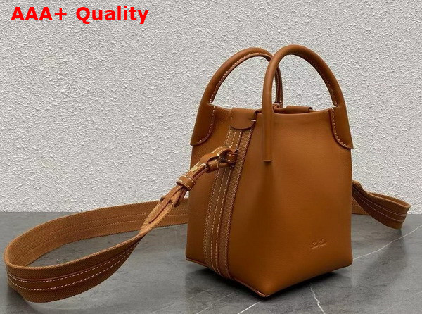 Loro Piana Micro Bale Bag in Warm Tan Calfskin Replica