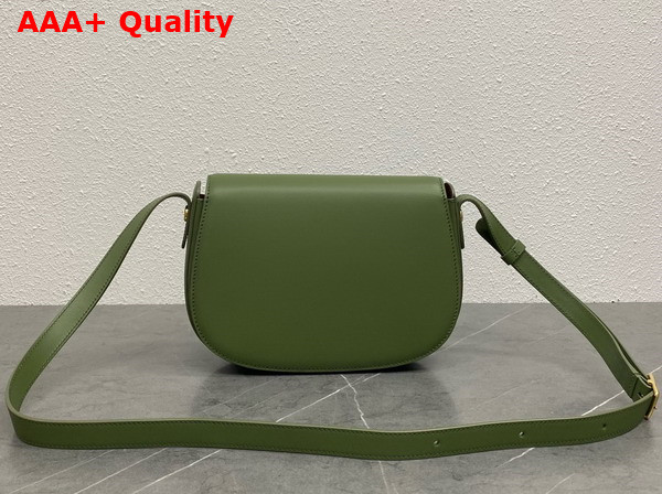 Loro Piana Small Ghiera Bag in Dark Lichen Green and Kummel Smooth Calfskin Replica