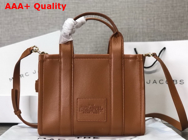 Marc Jacobs Leather Mini Tote Bag in Argan Oil Replica