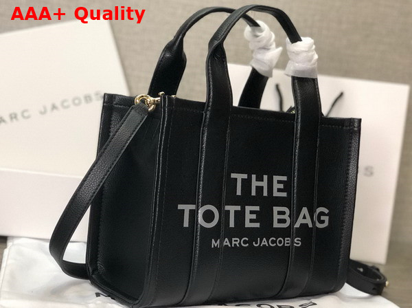 Marc Jacobs Leather Mini Tote Bag in Black Replica