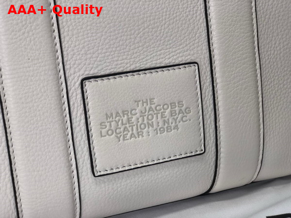 Marc Jacobs Leather Mini Tote Bag in Cotton Silver Replica