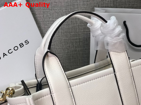 Marc Jacobs Leather Mini Tote Bag in Cotton Silver Replica