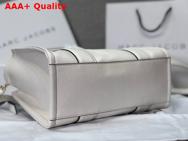 Marc Jacobs Leather Mini Tote Bag in Cotton Silver Replica