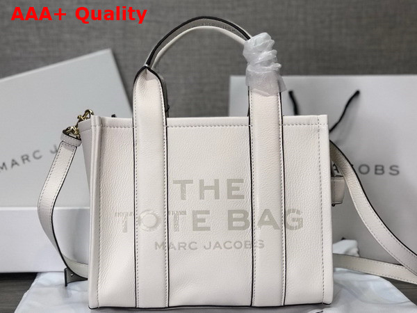 Marc Jacobs Leather Mini Tote Bag in Cotton Silver Replica