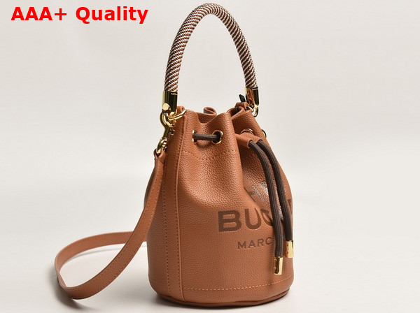 Marc Jacobs The Leather Bucket Bag in Argan Oil Full Grain Leather Replica