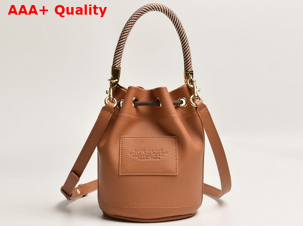 Marc Jacobs The Leather Bucket Bag in Argan Oil Full Grain Leather Replica