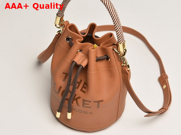 Marc Jacobs The Leather Bucket Bag in Argan Oil Full Grain Leather Replica